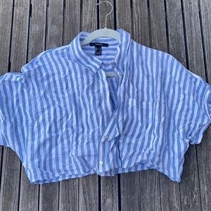 Forever 21 cropped summer shirt